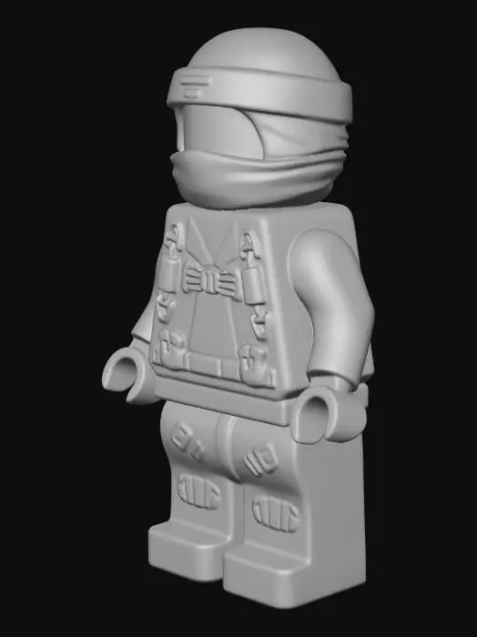 3D model for Blue Lego Ninja