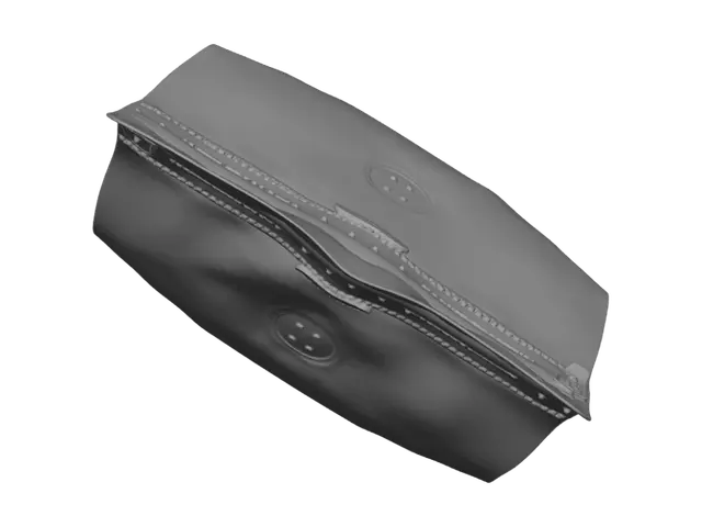 3D model for Kraft Paper Stand-Up Pouch with Zipper