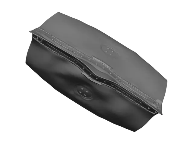 3D model for Kraft Paper Stand-Up Pouch with Zipper