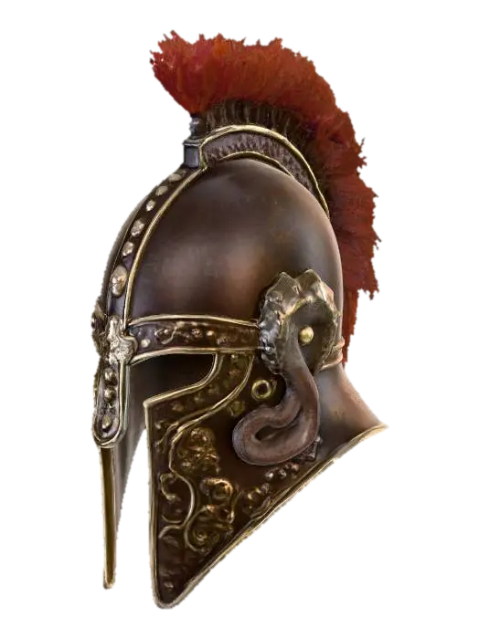 Viking helmet - Norse 3D model, vytvořený pomocí AI