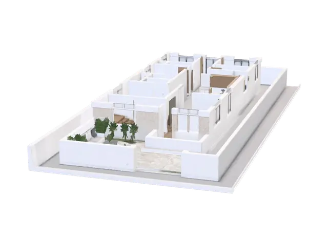 3D-модель Modern Family Floor Plan - Floorplan, згенерована ШІ