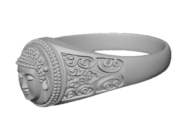 3D model for Golden Buddha Ring