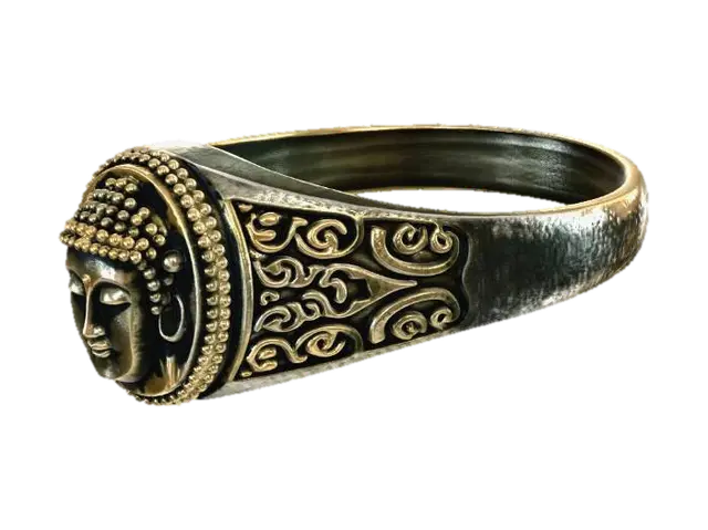 3D model for Golden Buddha Ring