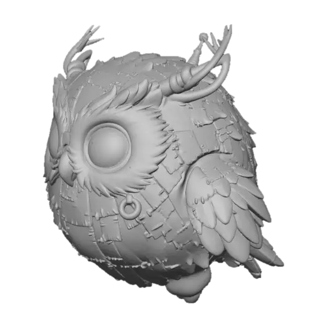 3D model for Patchwork Owl