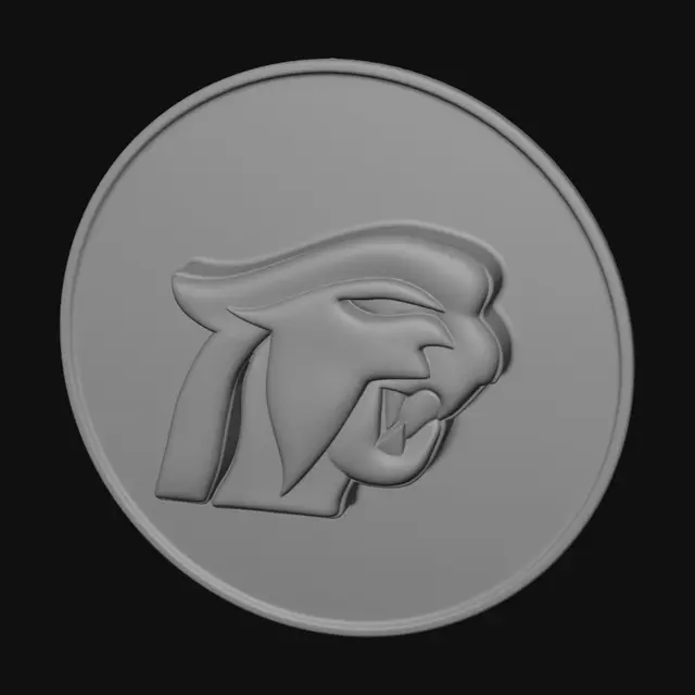 3D model for Sabertooth Logo