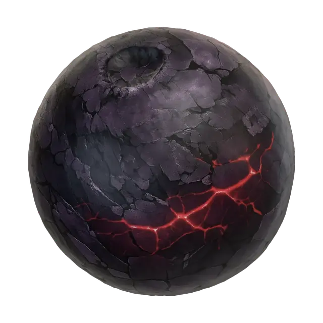 3D model for Lava-veined Sphere
