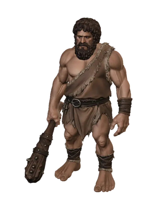 3D model for Three-Eyed Caveman