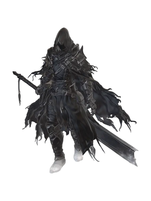 The Shadowbound Knight 3D model, vytvořený pomocí AI