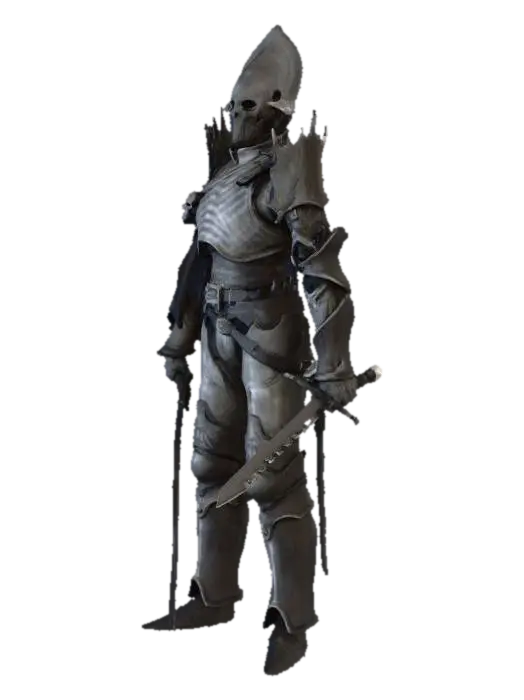 Dark Warrior - Midevil 3D model, vytvořený pomocí AI