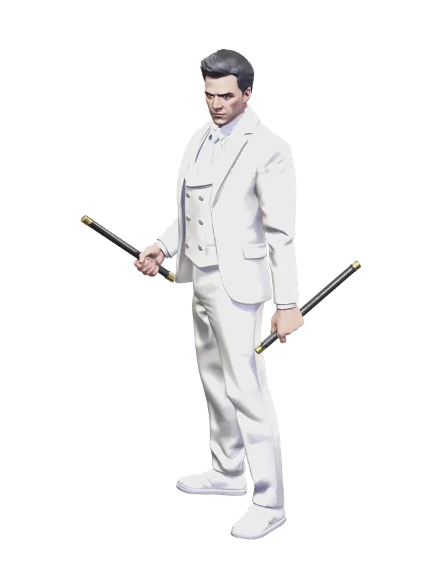 3D model for Low-Poly Jake Lockley Moon Knight Suit