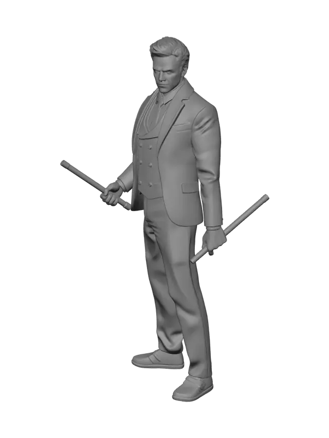 3D model for Low-Poly Jake Lockley Moon Knight Suit