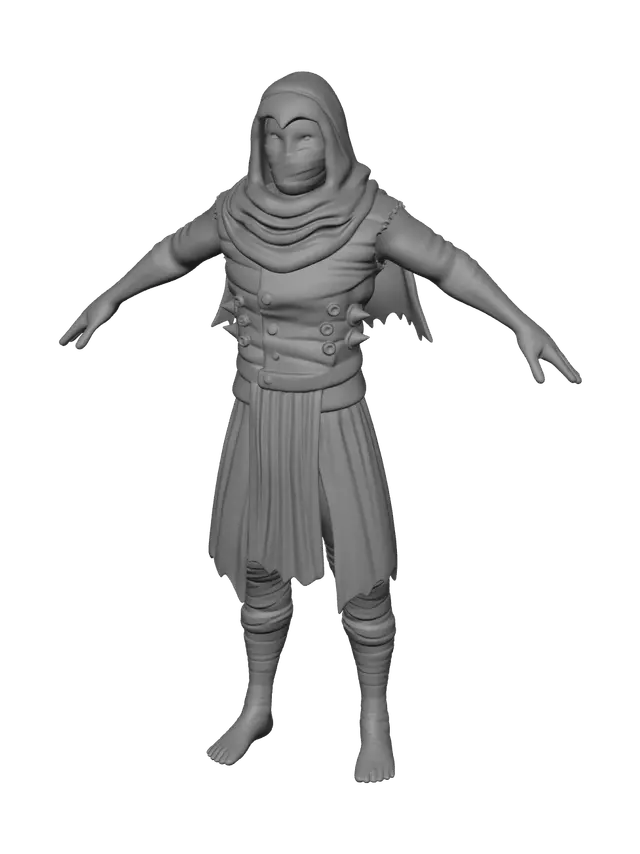 3D model for Jake Lockley Moon Knight Suit
