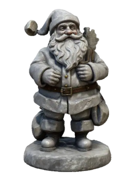 Modèle 3D Game Assets, Medieval, Polished, Highly Detailed, Ultra Realistic, Stone Sculpture of… - Christmas, généré par IA