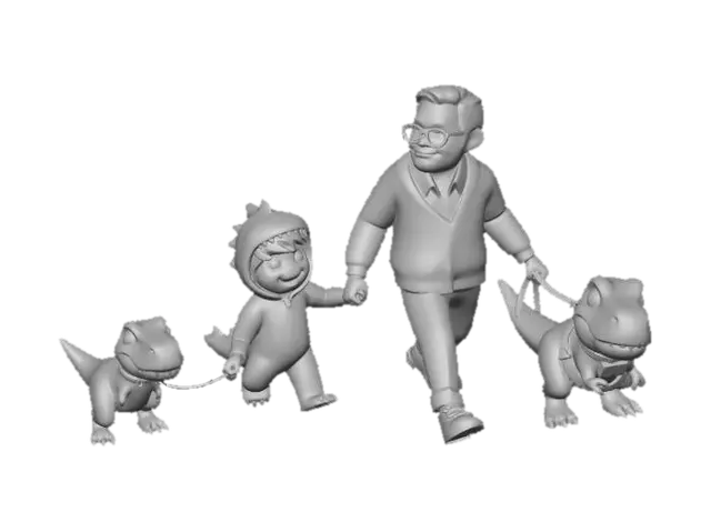 3D model for Grandpa's Dino Parade