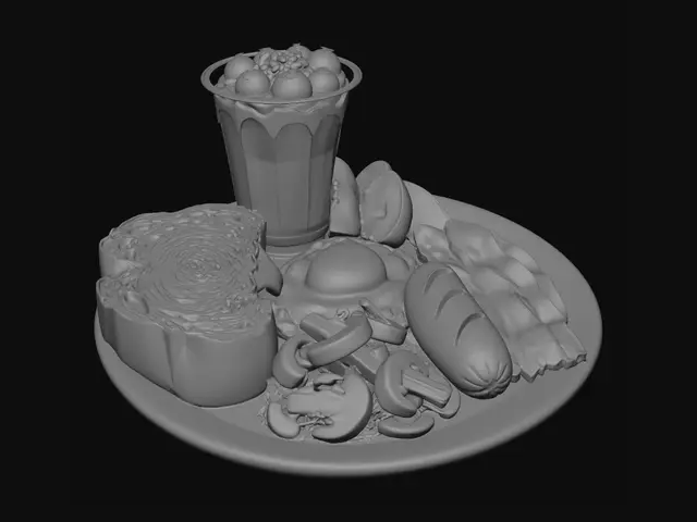 3D model for Hearty Breakfast Platter