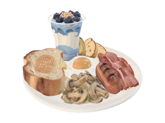 Hearty Breakfast Platter - Bowl 3D model, vytvořený pomocí AI