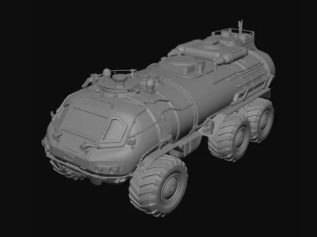 3D model for Tanker Truck