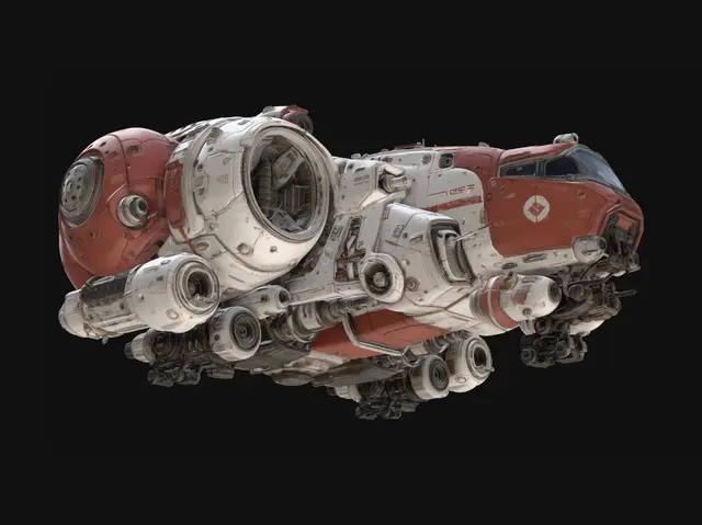 3D model for futuristic spacecraft