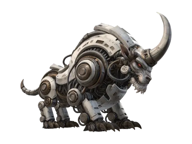 Mecha Dragon - Cycle 3D model, vytvořený pomocí AI