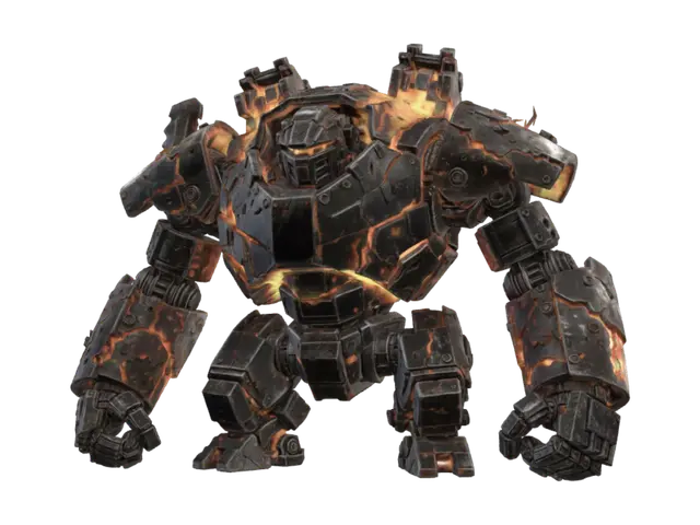 Lava Mech - Heat 3D model, vytvořený pomocí AI