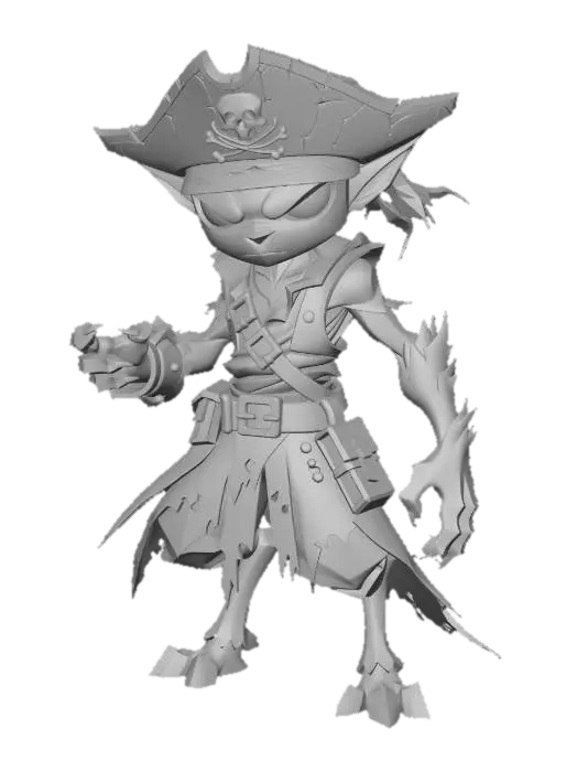 3D model for Captain Scrag