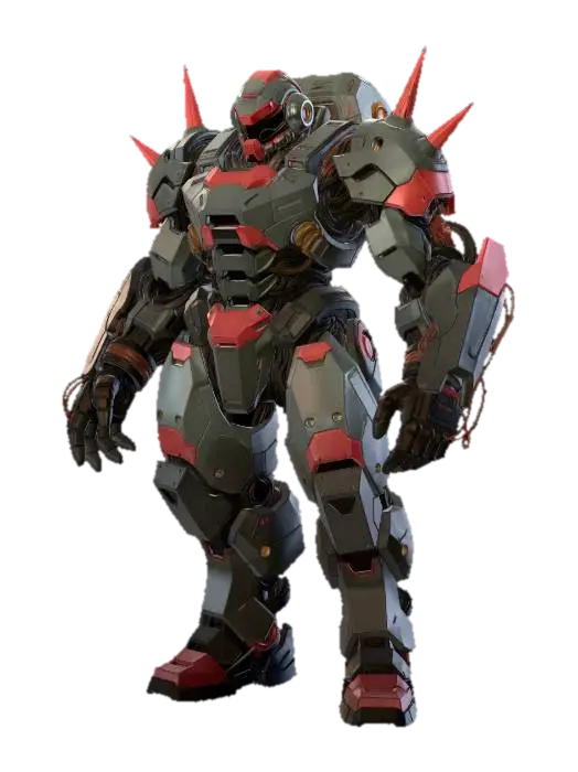 Crimson Juggernaut のAI生成3Dモデル