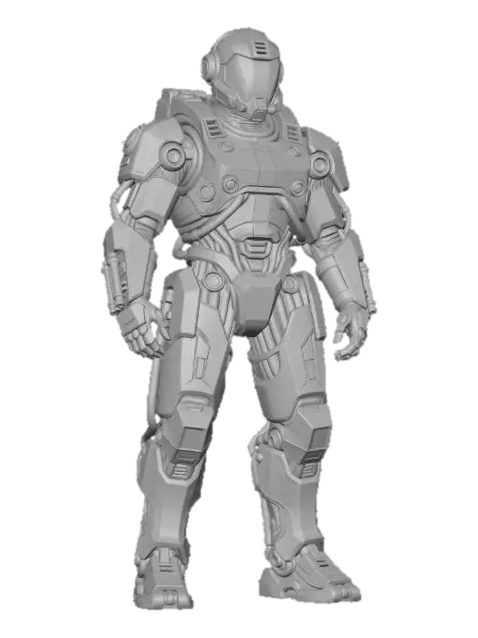 3D model for Yellow Sentinel Mech