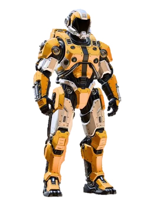 3D model for Yellow Sentinel Mech