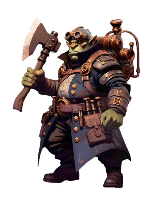 Modello 3D Gearbound Orc Blacksmith - Smith, generato dall’IA