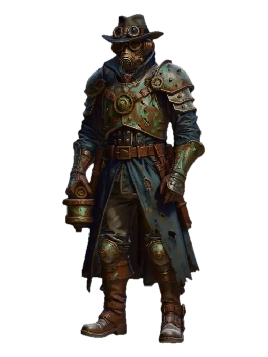 Brassbound Sentinel v2 - Valor 3D model, vytvořený pomocí AI