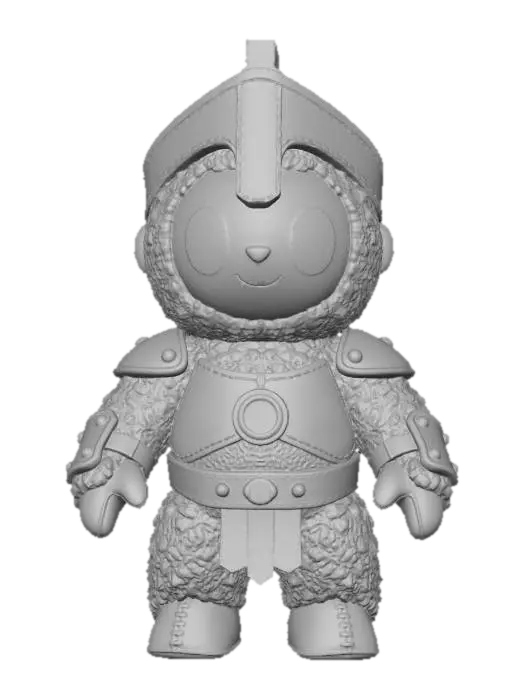 3D model for Caveman Plush Warrior