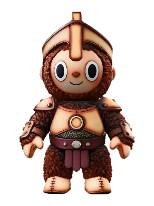 3D model for Caveman Plush Warrior