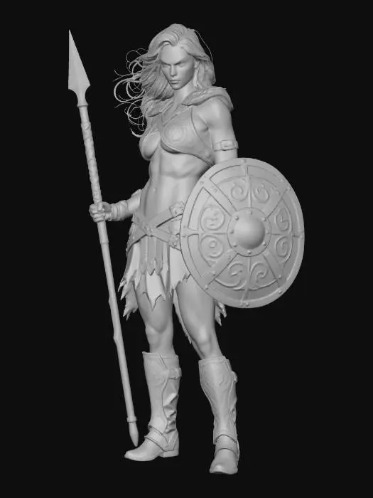 3D model for Shieldmaiden of the Storm