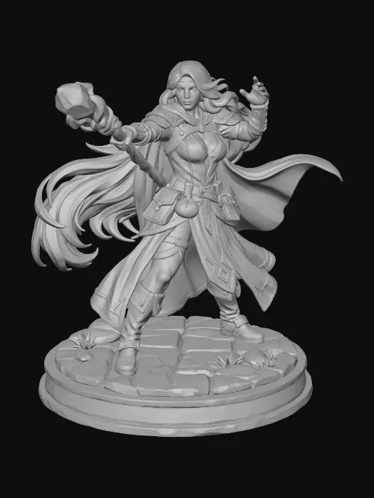3D model for Fantasy Mage