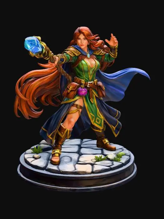 3D model for Fantasy Mage
