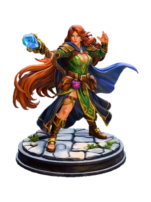 3D model for Fantasy Mage