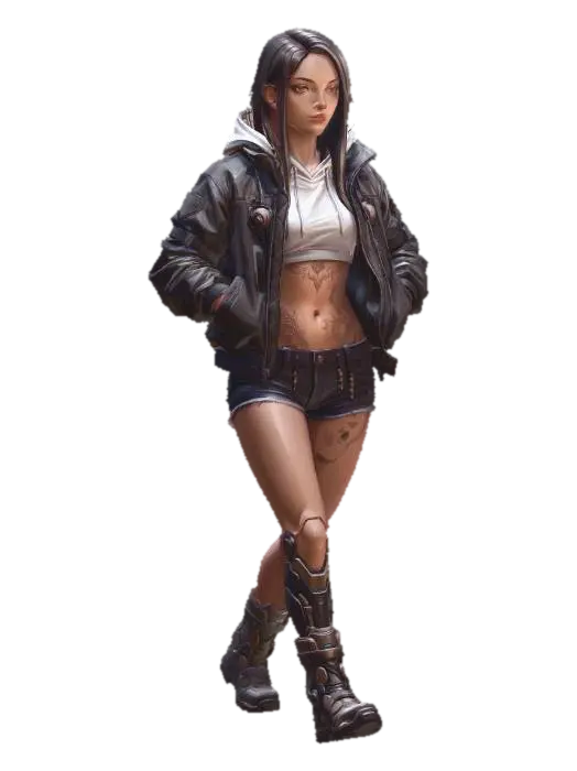 Chrome Rebel 3D model, vytvořený pomocí AI