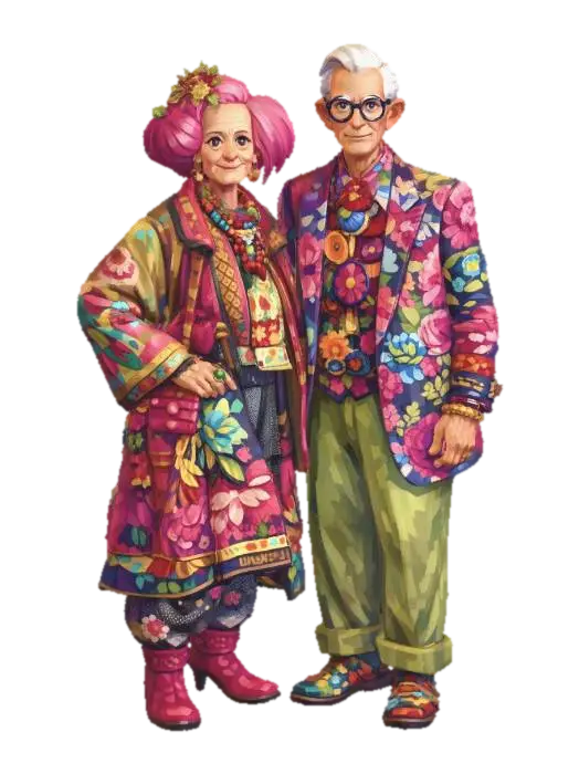 Kaleidoscope of Fashion - Color 3D model, vytvořený pomocí AI