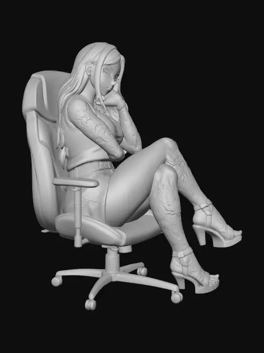 3D model for Tattooed Contemplation