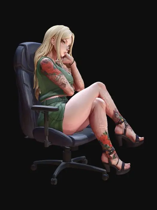 3D model for Tattooed Contemplation