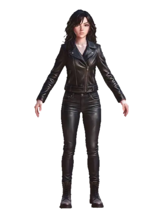 Leather Noir - Film 3D model, vytvořený pomocí AI
