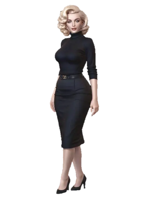 Noir Elegance - Sophisticated 3D model, vytvořený pomocí AI