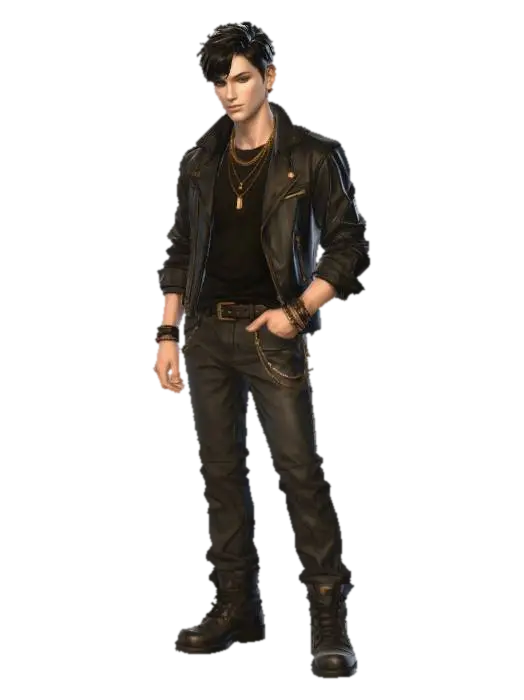 Midnight Rebel - Paranormal 3D model, vytvořený pomocí AI
