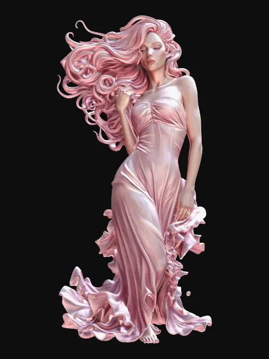 3D model for Rosy Reverie