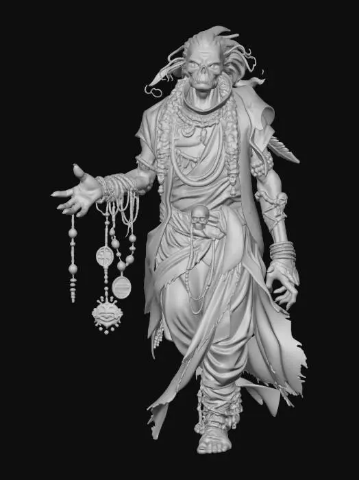 3D model for Beaded Skeleton Shaman