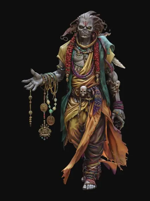 3D model for Beaded Skeleton Shaman