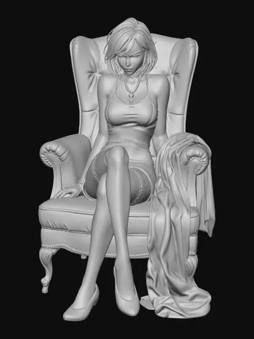 3D model for Teal Velvet Empress