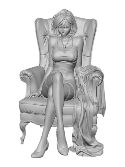 3D model for Teal Velvet Empress