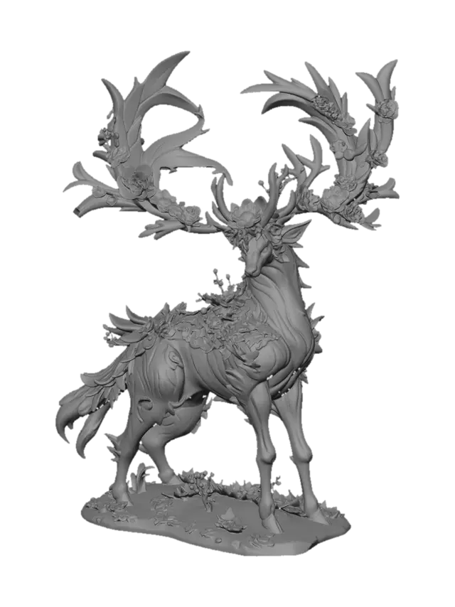 3D model for Floral Crowned Stag