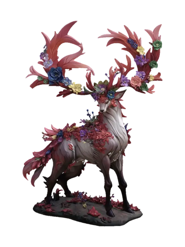 3D model for Floral Crowned Stag